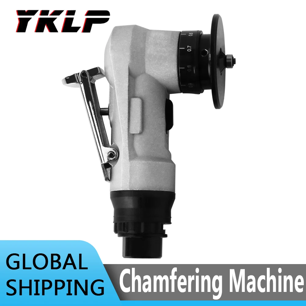 Metal Deburring Pneumatic Chamfering Machine Hand Hold Deburring Adjustable Depth & 2 Wrenches