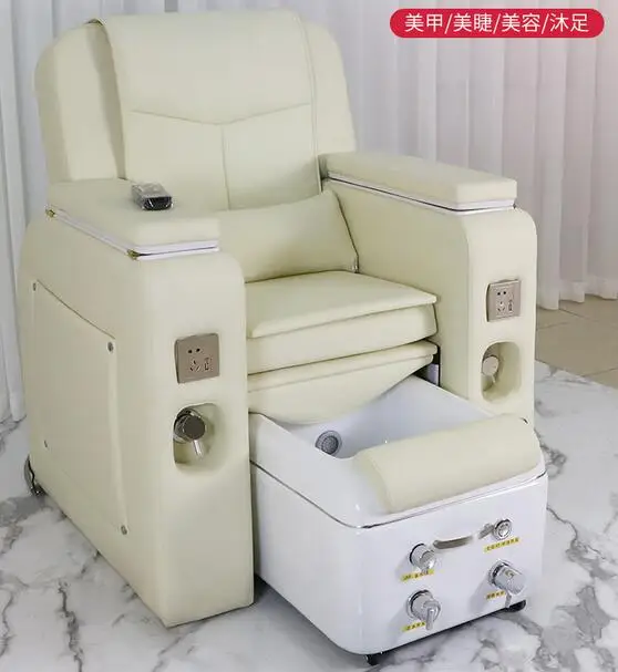 Nail salon can lay down electric massage sofa chair multi-functional beauty and eyelashes foot chair foot bath for feet