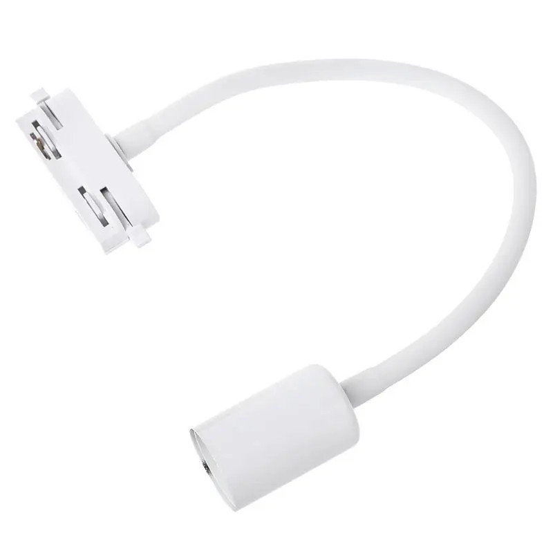 E27 Light Head Holder Hose Neck Lamp Bracket Ceiling/Track Mounted Clothing Store Adjusted Rail D5BD
