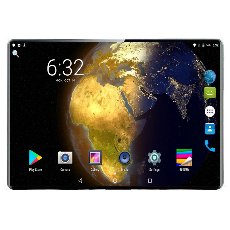 Новые 10 дюймов Android 9,0 Octa Core 6 ГБ Оперативная память 128 Гб Встроенная память 3g, 4G, FDD, LTE, gps WI-FI Стекло Экран двойная sim-карта планшетный ПК с функцией разговора