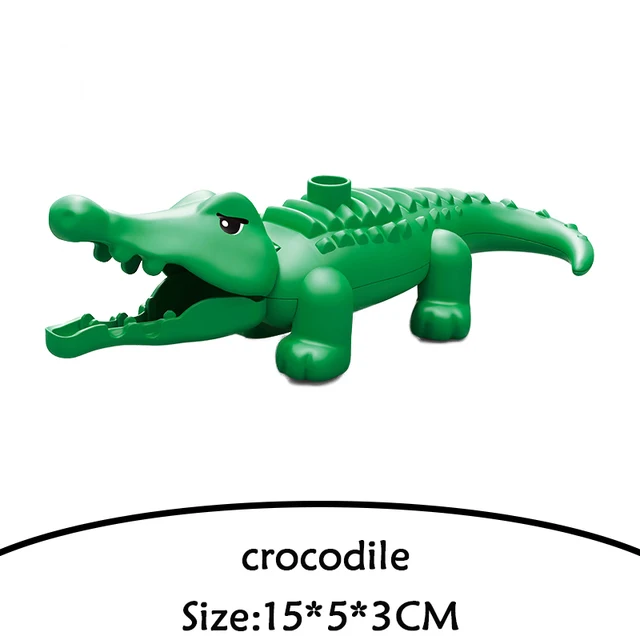 Brick Animal Spelling Building Blocks New Animal Cartoons Sea Flamingo Compatible With Brick Toy For Children Christmas Gift crocodile