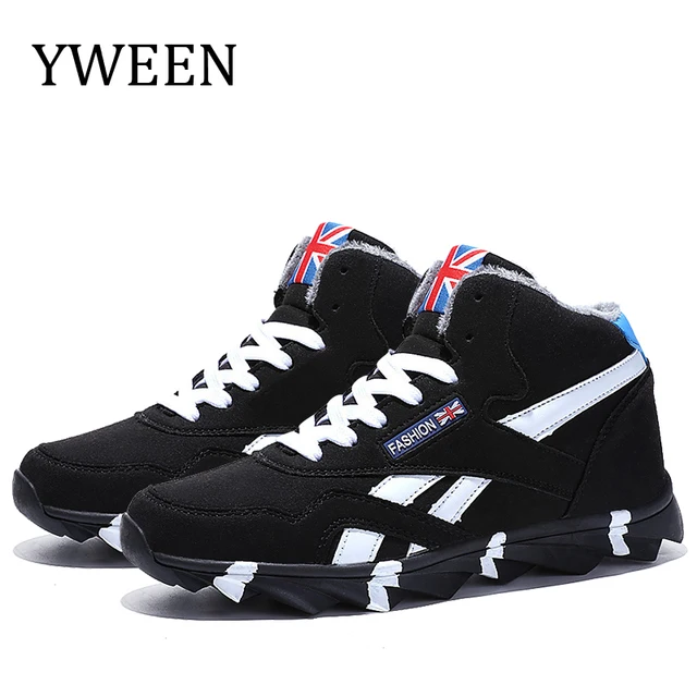 US $19.01 YWEEN Winter Men's Boots Warm Boot With Velvet Male Lace Up Shoes Mans Casual Shoes For Men Boots F