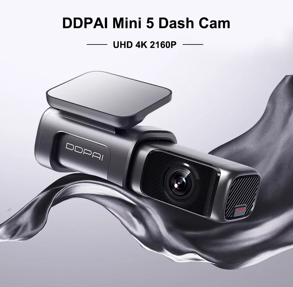 DDPAI Dash Cam Mini 5 2160P 4K UHD 64G DVR Android Car Camera Build-in Wifi GPS 24H Parking Auto Drive Vehicle Video Recroder rear view mirror backup camera