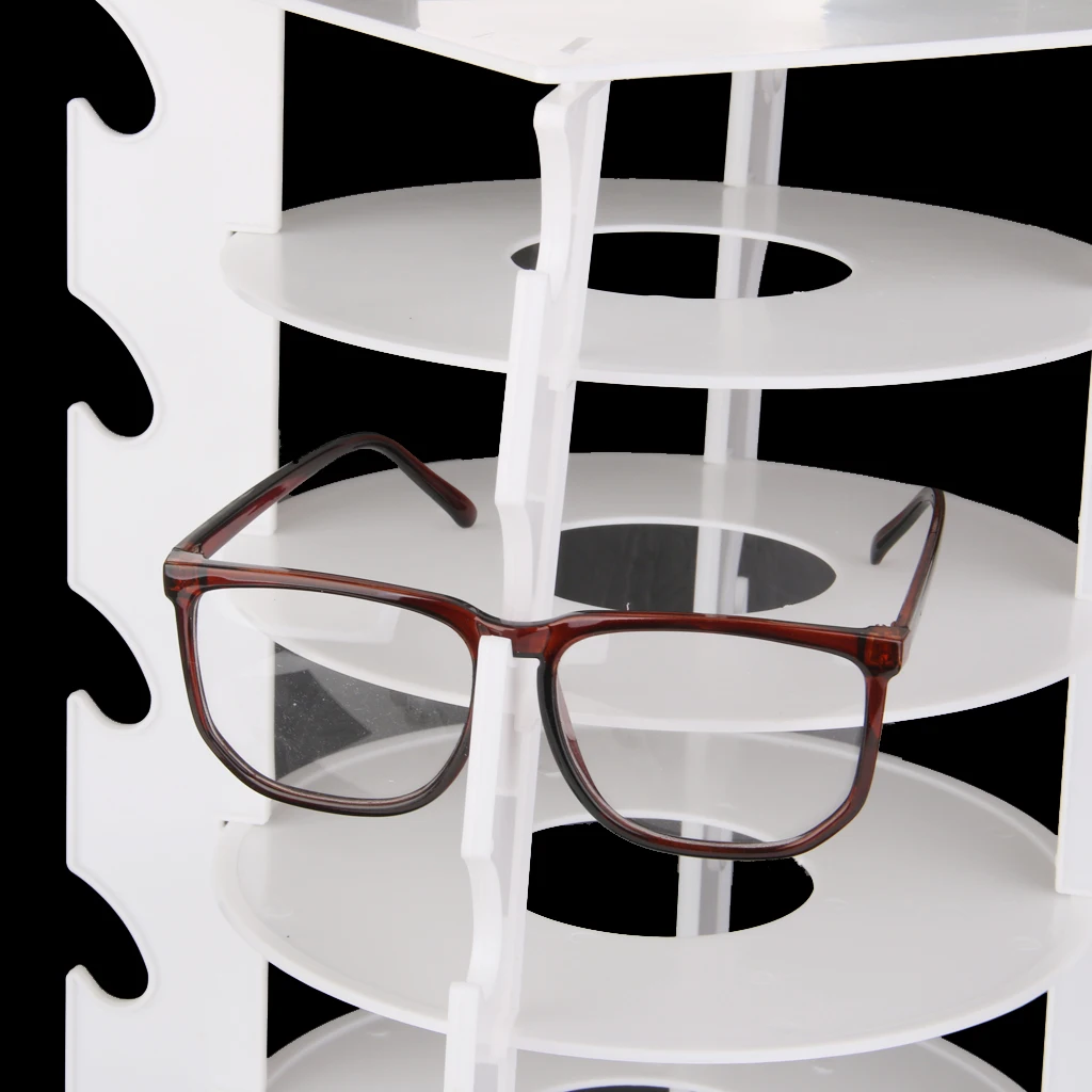 

Rotatable 28 Pair Glasses Sunglasses Frame Display Stand Holder Rack Shop Retail