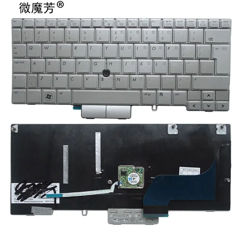 Новинка для HP Elitebook 2760P 2760 2740 2740P клавиатура ноутбука серебристая фотоклавиатура с