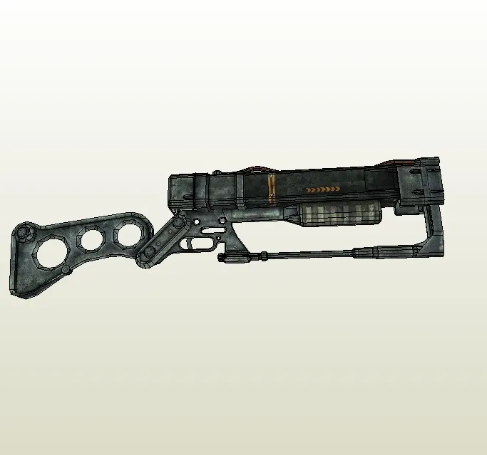 Бумага Fallout Лазерная винтовка модель оружия игрушки ручной работы 3D DIY Материал руководство вечерние шоу реквизит Tide коллекция детский подарок 2173
