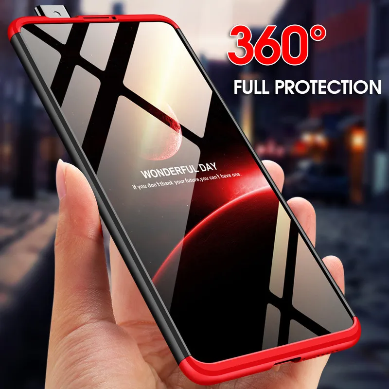 

3 in 1 360 Phone Case For Xiaomi mi 9 9se 9t pro 8 lite mi A2 A3 lite A1 mi Play Hard Plastic Case Matte +Tempered Glass Cover