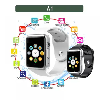 

2020 Men's SmartwatchA1 With Camera SIM Card Bluetooth Wristband Ladies Gift Fitness Exercise Pedometer For Android IOS