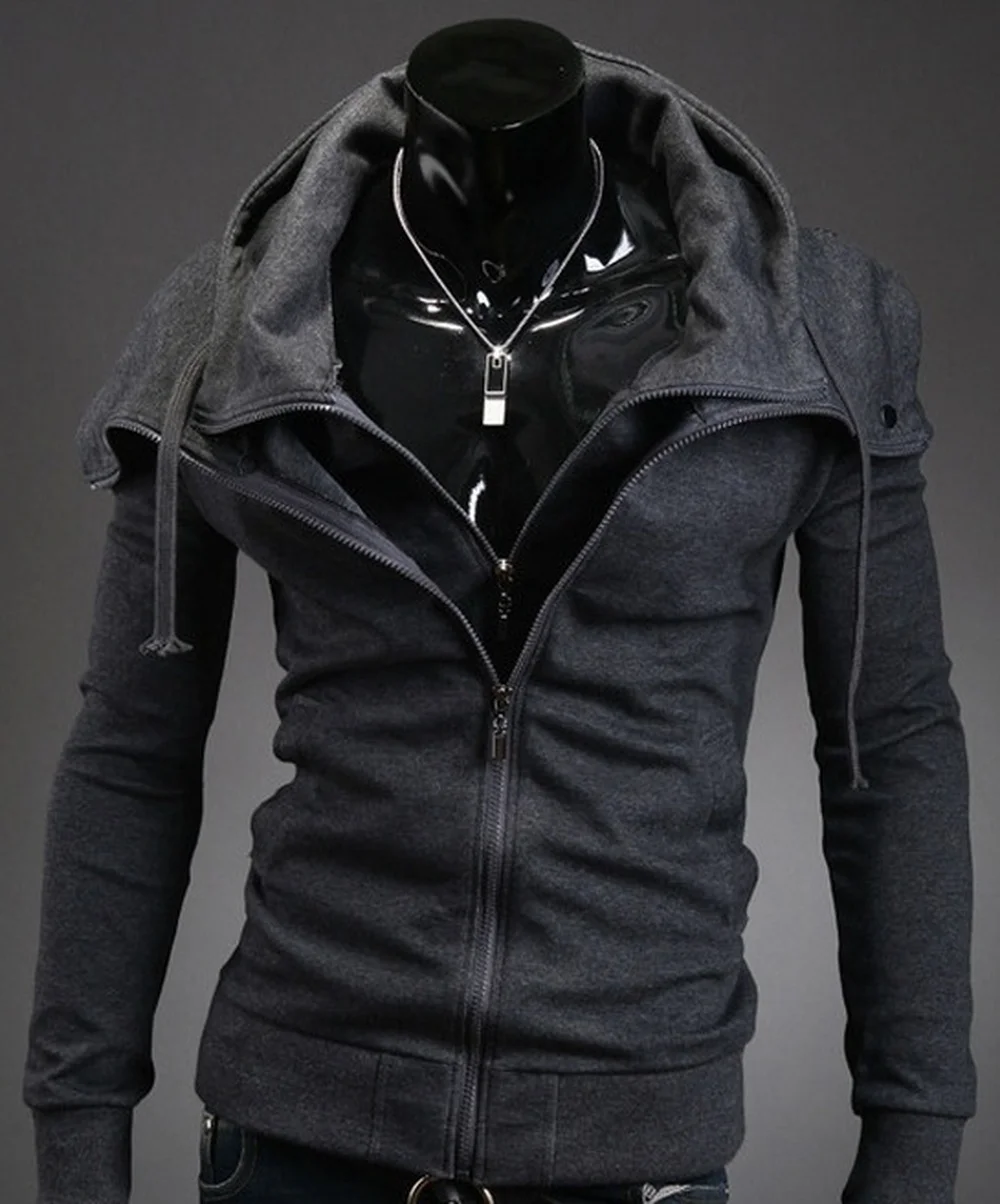 buy  Zogaa 2019 Fashion Autumn Hooded Coat Men Casual Cardigan Sweater Jacket Plus Size S-3XL Zipper Str
