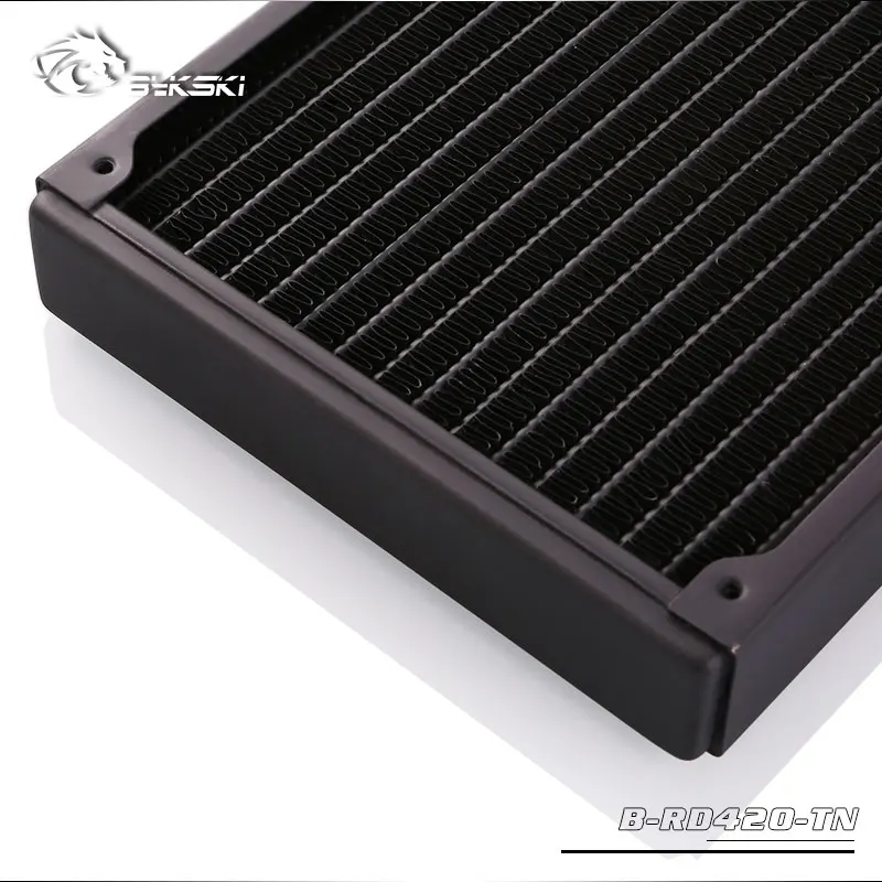 Billig Bykski B RD420 TN, 420mm Einreihige Heizkörper, 28mm Dicke, Standard Wasser Kühlung Heizkörper, geeignet Für 140*140mm Fans