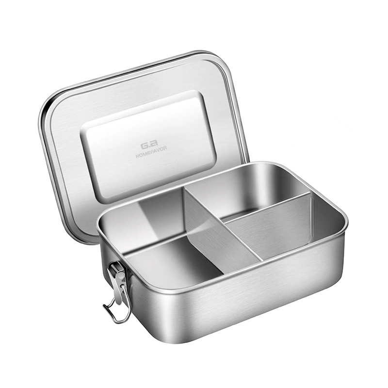 Ланч бокс Bento из нержавеющей стали марки 304 пищевой контейнер Силиконовое