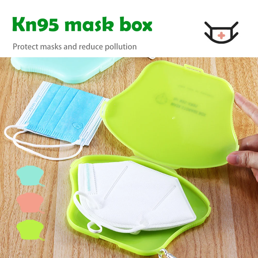 

1PCS Portable Mask Storage Box And Moisture-proof Multifunctional Storage Card Box With Buckle Storage Clip