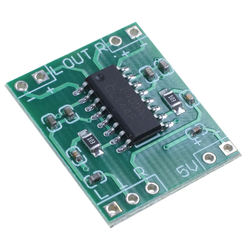 Супер Мини PAM8403 2* 3W D Класс цифровой усилитель плата 2,5-5 V USB мощность зеленый+ серебристый