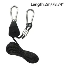 1/" шкив веревка трещотка замок вешалка подъемный талреп палаточный вентилятор для выращивания растений