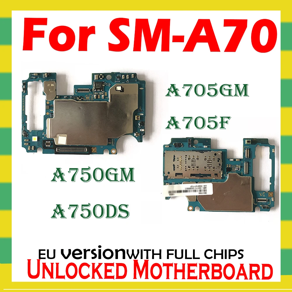 Оригинальная материнская плата для Samsung Galaxy A70 A705FN A705F A705GN A750GN A750DS