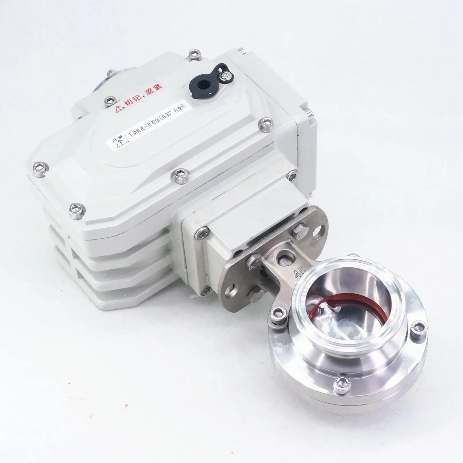 3/"-2" SUS304 нержавеющая сталь санитарный трехзажимной электрический клапан-бабочка для домашнего пивоварения