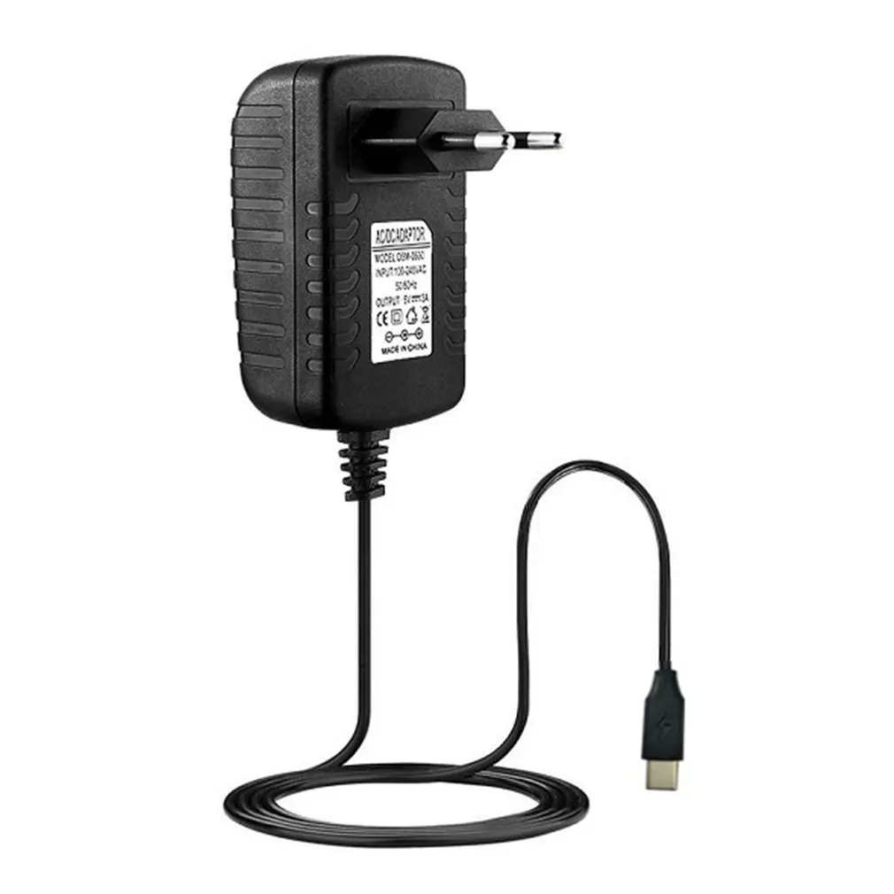 5V 3A type-C USB AC/DC адаптер настенного зарядного устройства Шнур питания для Raspberry Pi 4 Модель B Соединительный кабель питания - Цвет: EU Plug