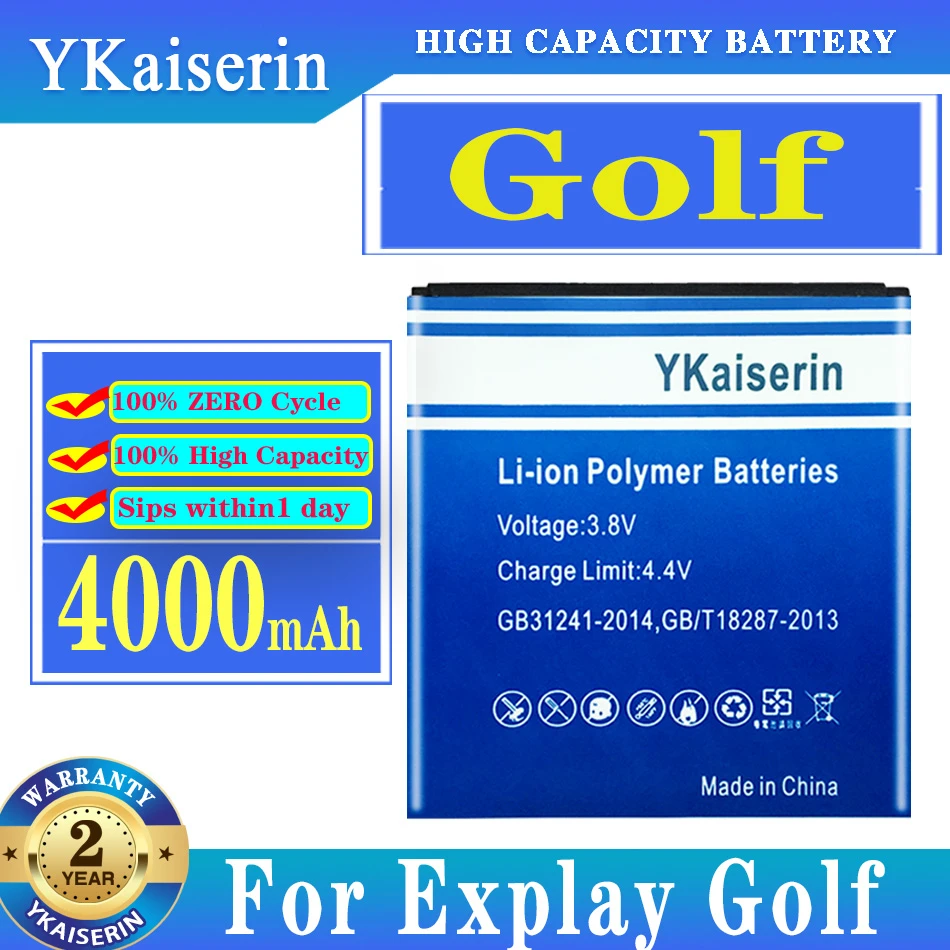 YKaiserin Golf 4000MAH Replacement Battery For Explay New + Track NO | Мобильные телефоны и аксессуары