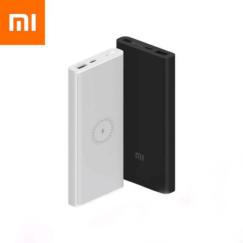 Беспроводной внешний аккумулятор Xiaomi 10000 мАч WPB15PDZM USB C Mi Qi Быстрое беспроводное