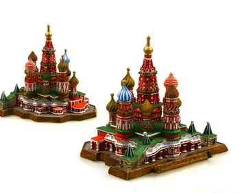 

Russia Vasily Assumption Church Creative Resin Crafts World Famous Landmark Model Tourism Souvenir Gifts Collection Home Decor