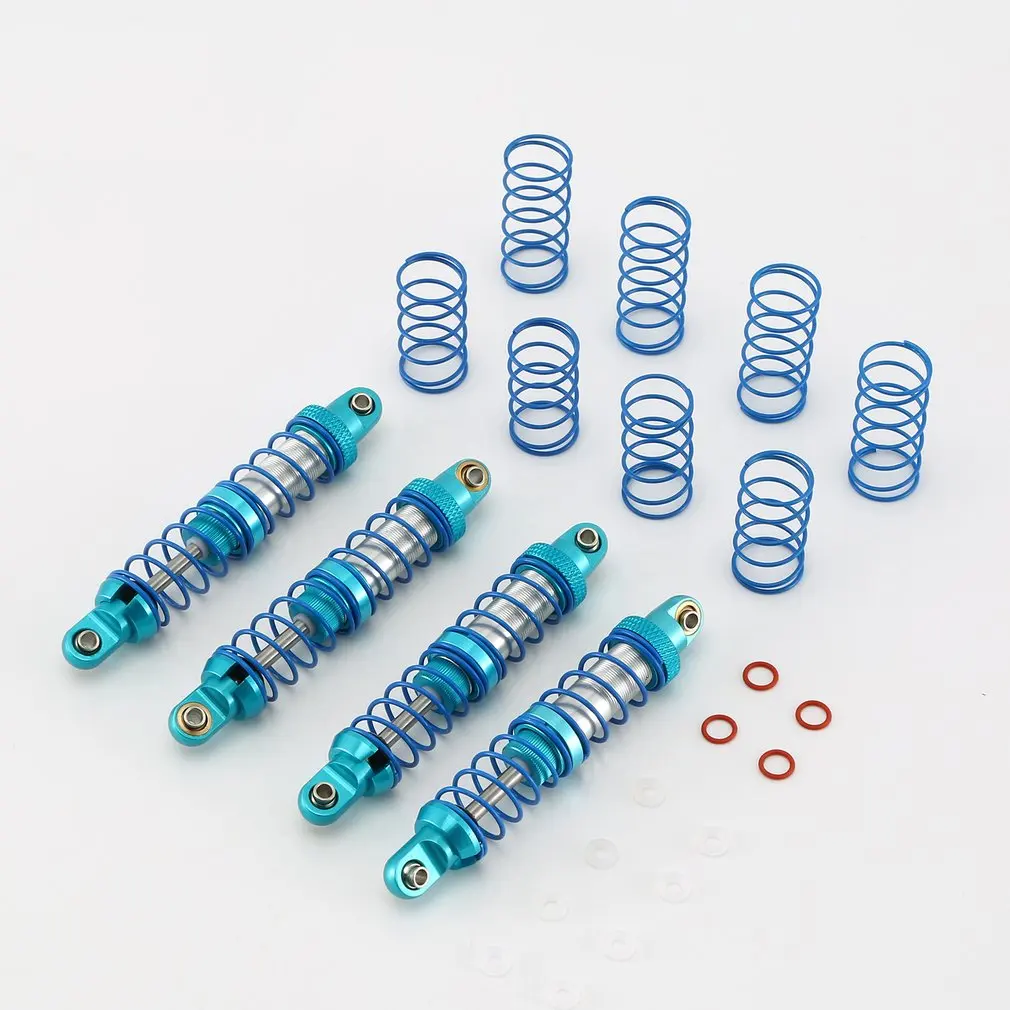 80mm 4pcs Shock Absorber Oil Adjustable 80mm 90mm 100mm 110mm 120mm Metal Shock Absorber Damper for 1/10 RC Car Parts Truck Crawler - Цвет: 80mm