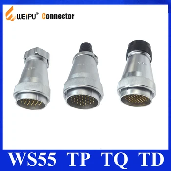 

Original Weipu Connector WS55 TQ TP TD 4 7 40 53 61 Pin WS55 Male Sleeve Plastic Hose Metal Hose Cable Plug Power Connector