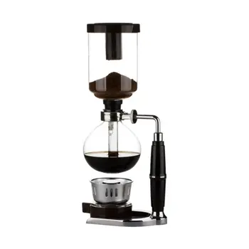 

3Cups Siphon Coffee Maker Tea Siphon Pot Vacuum Maker Hand Coffee Machine Heat-resistant Glass Type Siphon Coffee Machine Filter