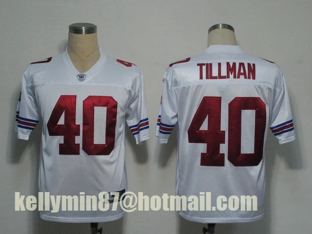 Белый Stitiched, Arizona s, Pat Tillman, возврат для мужчин Джерси - Цвет: Белый
