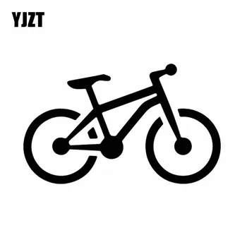 

YJZT 14.8CM*8.9CM Simple Exquisite Bicycle Lovely Vinly Decal Unusual Decor Car Sticker Black/Silver C27-0645