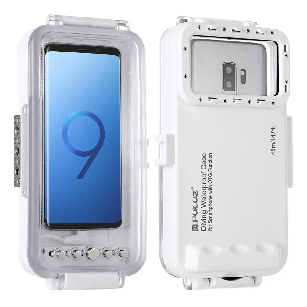

45m/147ft Diving Case Waterproof Housing Photo Video Taking Underwater Cover Snorkeling Case for Huawei Xiaomi with Type-C Port