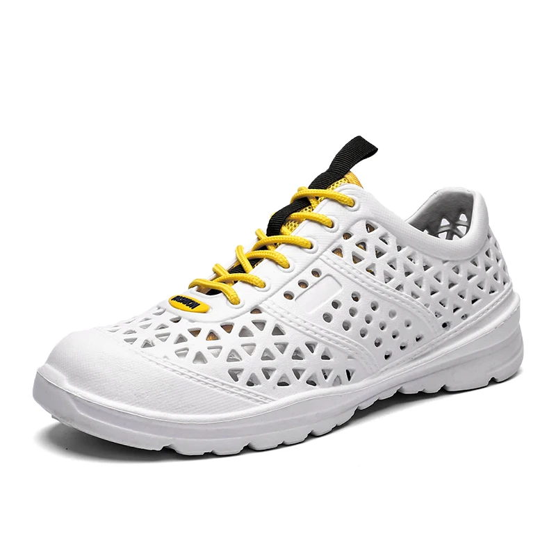 

2020 Новинка; Мужские пляжные сандалии; Летние прозрачные туфли-сабо для мальчиков; Верхняя одежда; Туфли На Шнуровке Для мужчин; Дачные Сабо повседневные прохладной воде сандалии, шлепанцы