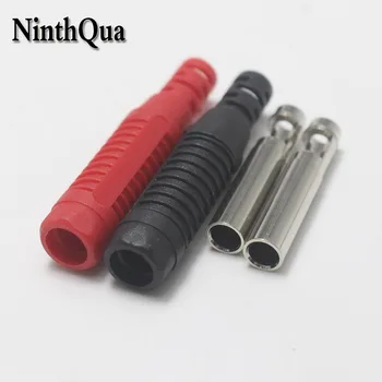 

1pcs 4mm inline Female banana socket solder connection self-assembly extension lead connector