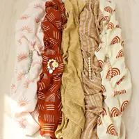 120x120cm Bamboo Cotton Muslin Blanket Baby Swaddle Warp Newborn Bath Towel Gauze Infant Kids Wrap Sleepsack Baby Blankets 2