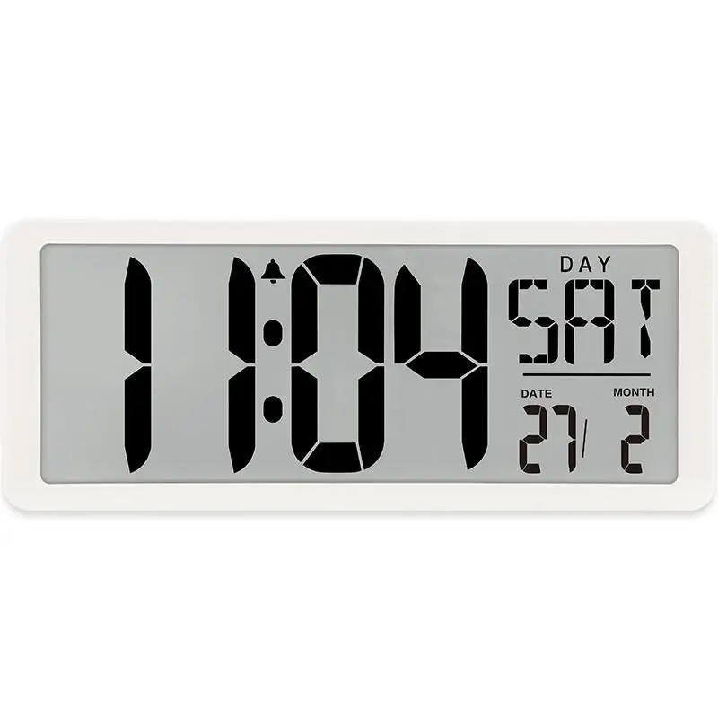 LED Digital Wall Clock Large Number Time Display Alarm Clock with Date Temperature Table Desk Watch Electronic Clocks Home Decor 