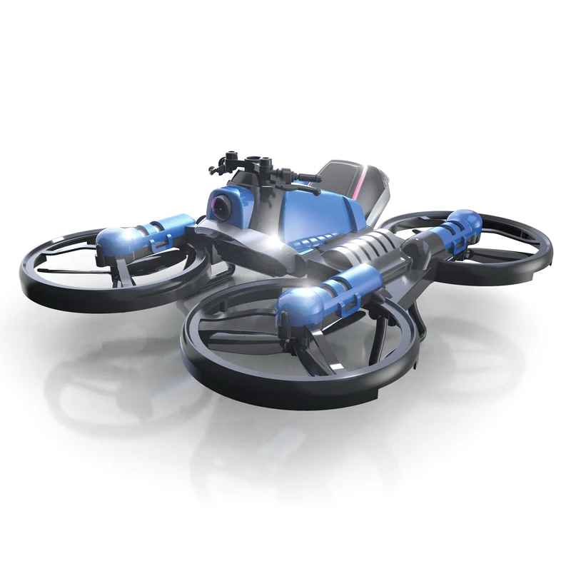 

2.4G Deformation Motorcycle Folding Quadcopter Drone Double Mode 2 in 1 Toy OC-shipping
