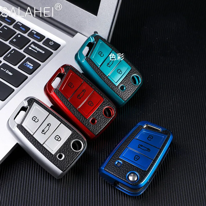 2020-New-Soft-TPU-Car-Key-Case-Cover-for-Volkswagen-VW-Golf-7-MK7-Tiguan-mk2 (4)