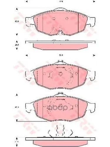 Колодки Передние Chrysler Sebring(Jr) Gdb4125 TRW/Lucas арт. GDB4125