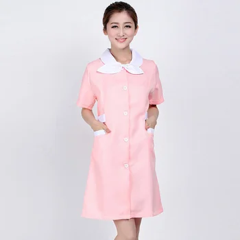 

Medical Uniforms 2020 Nursing Scrubs Clothes Beauty Shop Short Sleeve Doctor Clothing Uniformes Hospital Women Work Dress