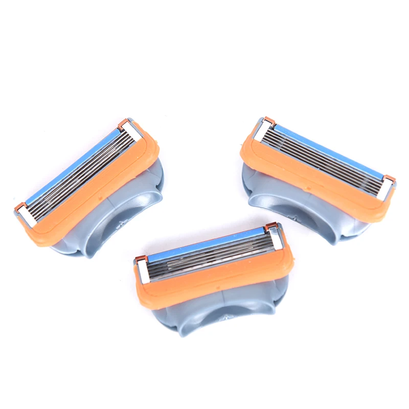 4Pcs/Pack 5 Layers Blades High Quality Powerful Shaver Facial Care Men Shaving Blades Men Razor