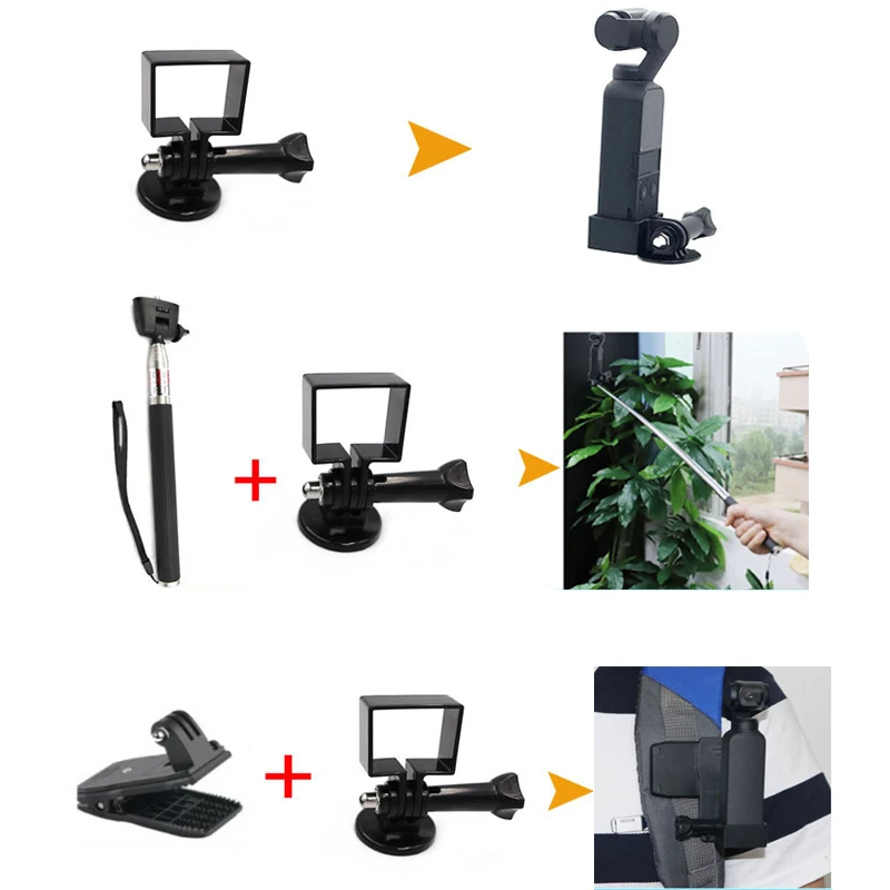 40 in1 pocket camera kit clip Tripod selfie stick Screw strap bracket Portable case bag for FIMI PALM camera accessories