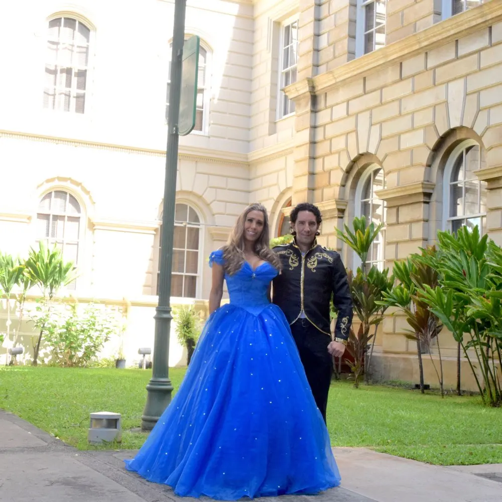 Royal Blue Puffy 2021 Cheap Quinceanera Dresses