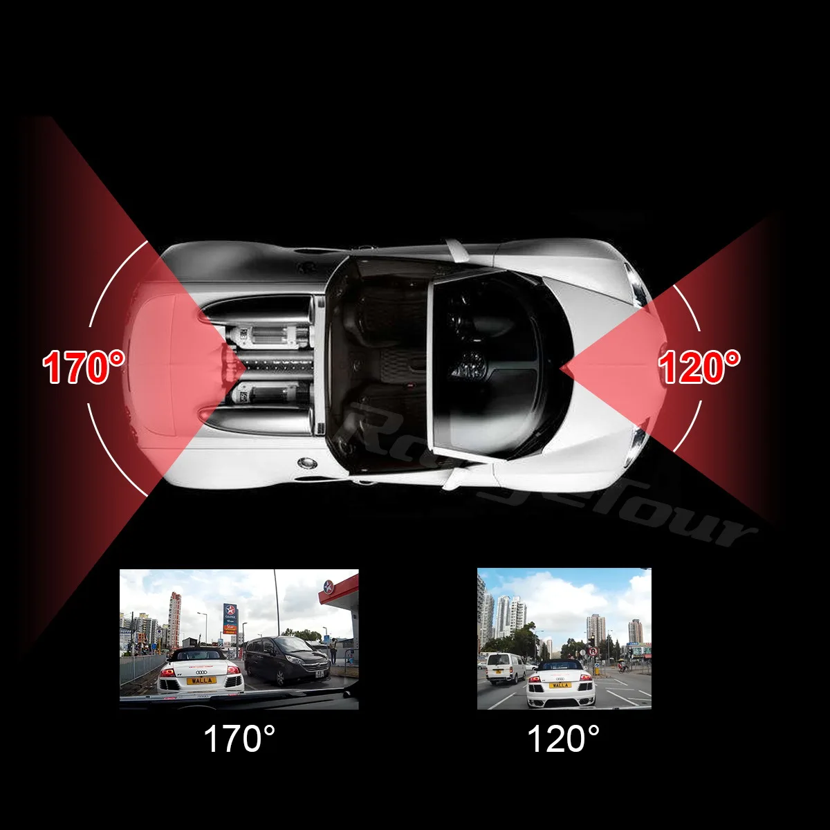 Диапазон Тур Видеорегистраторы для автомобилей тире Камера с gps и G-Сенсор