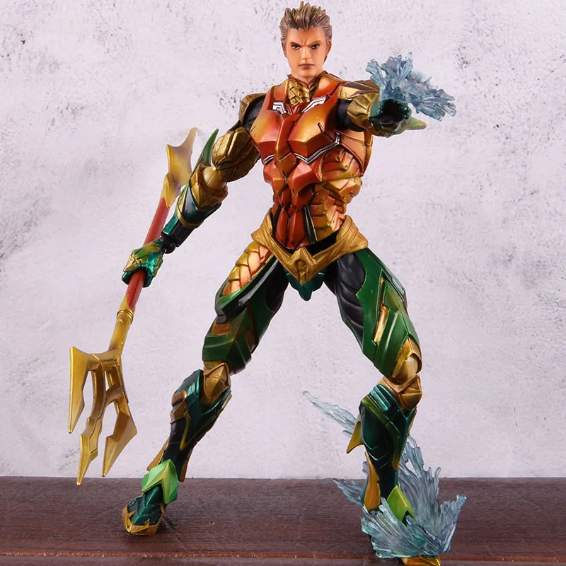 DC Comics Play Arts Justice League Aquaman Figure Superhero DC Aquaman Action Figure PVC Collectibl