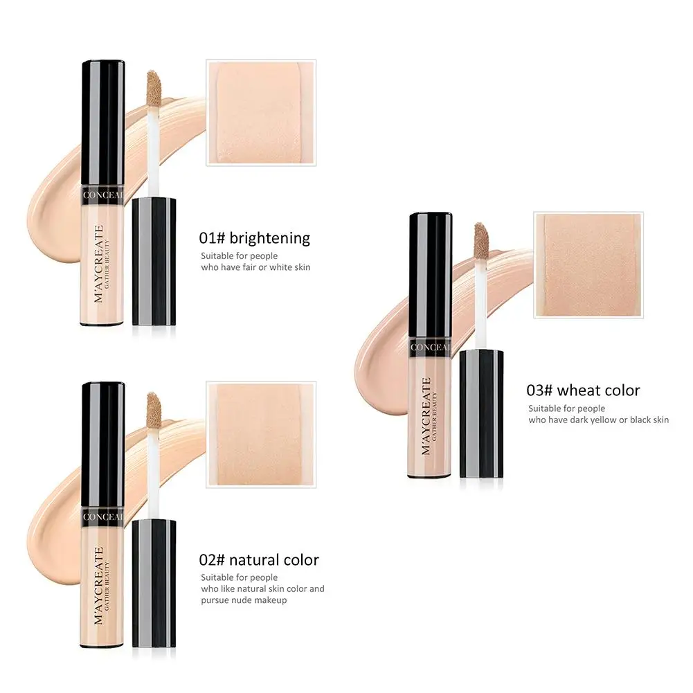 

3 Colors concealer palette cream Liquid Concealer Makeup Eye Dark Circles Cream Face Corrector Waterproof Make Up Base Cosmet