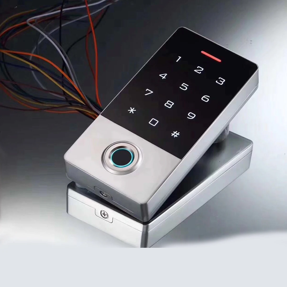 125 кГц RFID Контроль доступа отпечатков пальцев электронный дверной замок электрическое устройство для открывания ворот с подсветкой водонепроницаемый сенсорный ключ 10000 пользователя