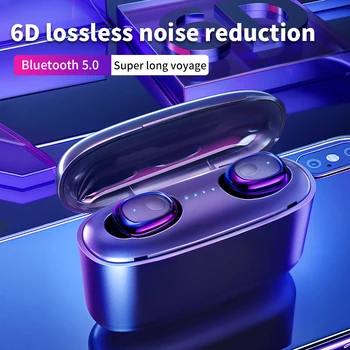 

TWS Wireless Earphones Waterproof 6D Stereo Headsets Bluetooth 5.0 Headphones Earbuds With LED Display 3500mAh Powerbank Headset