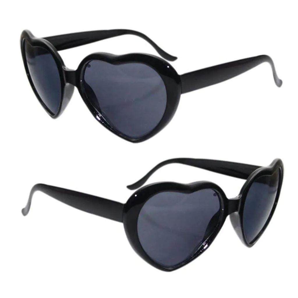Модные женские очки для девушек, очки для влюбленных в ночное время, светящиеся в форме сердца, очки для Особых Эффектов, Винтажные Солнцезащитные очки, очки# p3