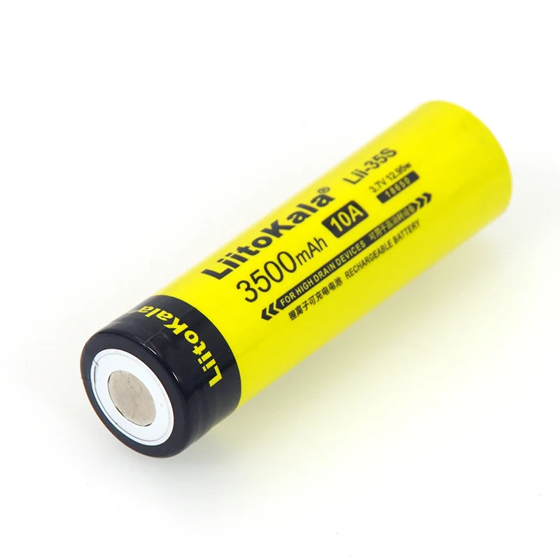Аккумулятор LiitoKala 18650, Lii-35S, 3,7 в, литий-ионный аккумулятор, 3500 мА/ч, 10 А, разрядный аккумулятор, Дренажные устройства