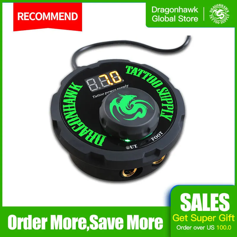 Двойной блок питания для тату-машинки Dragonhawk LCD | Красота и здоровье