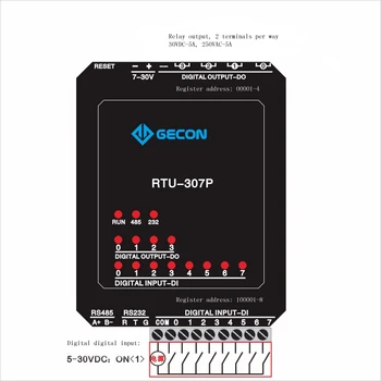 

4-way relay output, 8-channel switch input acquisition Modbus RTU module, industrial controller, compatible with RS485+232